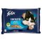 Purina Felix Fantastic lazaccal/lepényhallal aszpikban nedves macskaeledel 4 x 85 g (340 g)