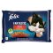 Purina Felix Fantastic csirkével és marhával és zöldséggel aszpikban macskaeledel 4 x 85 g