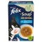FELIX Soup Original nedves macskaeledel 6x48g Halas válogatás szószban