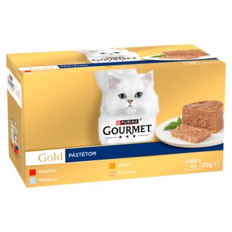 Purina Gourmet Gold pástétom nedves macskaeledel 4 x 85 g