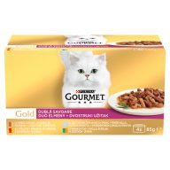   Purina Gourmet Gold Duó Élmény nedves macskaeledel 4 x 85 g