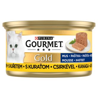   Purina Gourmet nedves macskaeledel 85g Gold pástétom csirkével