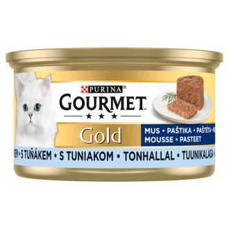   Purina Gourmet nedves macskaeledel 85g Gold pástétom tonhallal