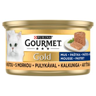   Purina Gourmet nedves macskaeledel 85g Gold pástétom pulykával