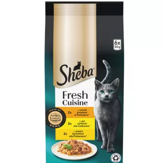 Sheba nedves macskaeledel 6x50g Taste of Rome