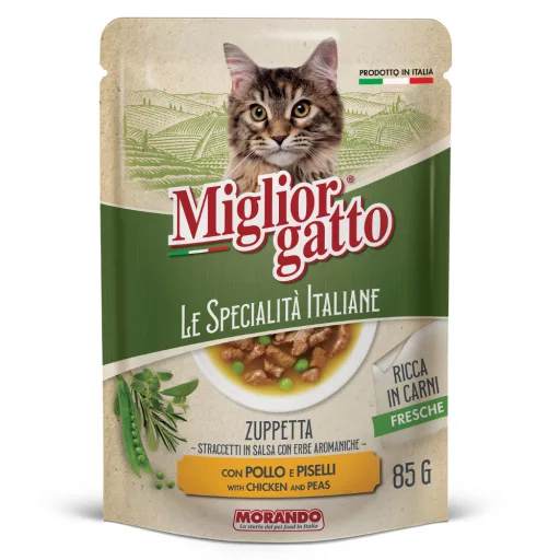 Migliorgatto macskaleves 85g csirkehús és zöldborsó