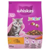   Whiskas Junior teljes értékű szárazeledel kölyökmacskáknak csirkével 800 g