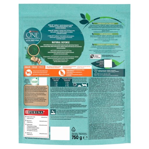 Purina One DualNature Sterilized teljes értékű állateledel macskák számára marhával 750 g