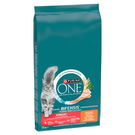 Purina One száraz macskaeledel 7,5kg Sterilcat csirkében és búzában gazdag