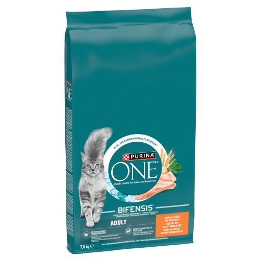 Purina One száraz macskaeledel 7,5kg Csirkében és teljes kiőrlésű gabonákban gazdag