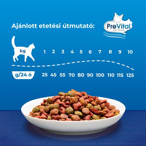 PreVital teljes értékű állateledel felnőtt macskák számára marhával 1,4 kg