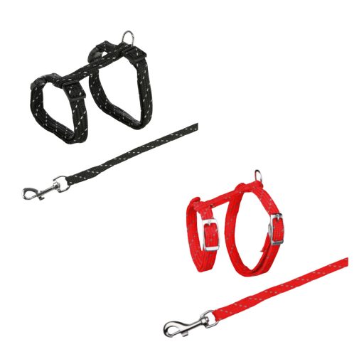 Trixie póráz+hám macskáknak 18-35cm/10mm, 1.30m 4183 többféle