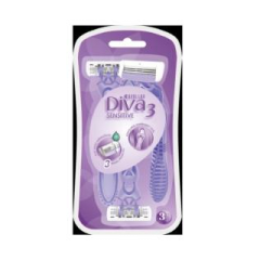 Apollon Diva3 eldobható borotva 3db-os Sensitive női hárompengés