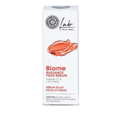 Natura Siberica arcszérum 30ml Lab Biome Radiance C-vitaminos 24k arannyal