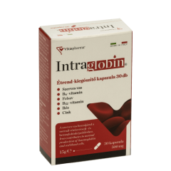 Intraglobin étrend-kiegészítő kapszula 30db szerves vasat tartalmaz
