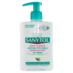 Sanytol fertőtlenítő kéztisztító zselé zöld tea 250 ml