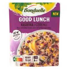 Bonduelle Good Lunch vörösbab, rizs, csemegekukorica, grillezett zöldségek keveréke 250 g
