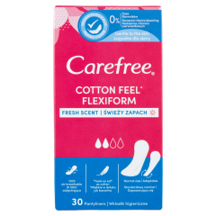 Carefree Cotton Feel Flexiform tisztasági betét friss illattal 30 db