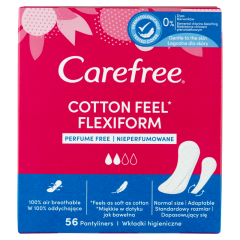 Carefree Cotton Feel Flexiform tisztasági betét 56 db 