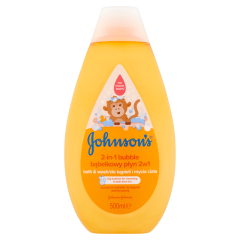 JOHNSON'S® 2 az 1-ben buborékos fürdető és tusfürdő gyermekeknek 500 ml