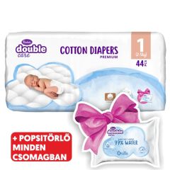 Violeta Double Care Cotton nadrágpelenka S1 44db + 20db törlőkendő