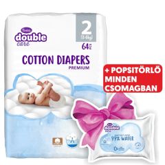 Violeta Double Care Cotton nadrágpelenka S2 64db + 20db törlőkendő