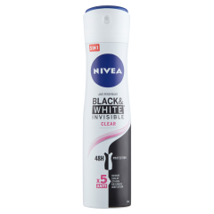NIVEA Black & White Invisible Clear deo spray 150 ml