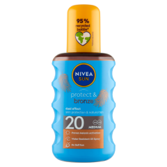 NIVEA SUN Protect & Bronze barnulást támogató napolaj spray FF20 200 ml