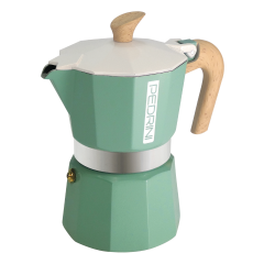 Pedrini kotyogós kávéfőző - MyMoka 3F Zöld (3 személyes)