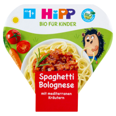 HiPP BIO bolognai spagetti tésztakészítmény marhahússal 1 éves kortól gyerekeknek 250 g