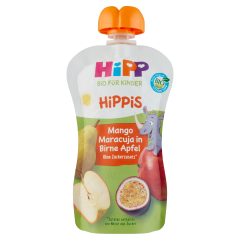 HiPP HiPPiS BIO mango-maracuja almás körtében gyümölcspép 1 éves kortól 100 g