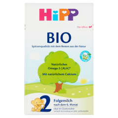 HiPP 2 BIO tejalapú anyatej-kiegészítő tápszer 6 hónapos kortól 2 x 300 g (600 g)