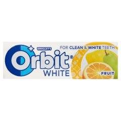 Orbit White gyümölcsízű cukormentes rágógumi édesítőszerrel 10 db 14 g