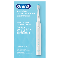 Oral-B Pulsonic Slim Clean 2000 Fehér Szónikus Elektromos Fogkefe