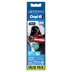 Oral-B Kids Star Wars Pótfej Elektromos Fogkeféhez Braun Tervezéssel, 4 db Fogkefefej