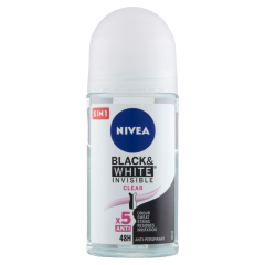 NIVEA Black & White Invisible Clear golyós dezodor 50 ml