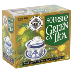 Mlesna filteres zöld tea szourszop ízesítéssel 50 filter 100 g