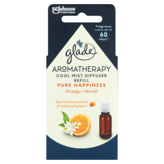 Glade Aromatherapy Cool Mist Diffuser Pure Happiness illóolaj párologtató utántöltő 17,4 ml