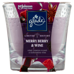 Glade Merry Berry & Wine illatgyertya 129 g