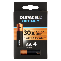 Duracell Optimum Extra Power MX 1500 AA 1,5 V alkáli elemek 4 db
