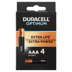 Duracell Optimum AAA MX2400 1,5 V alkáli elemek 4 db
