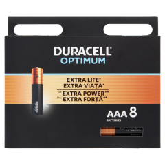 Duracell Optimum AAA MX2400 1,5 V alkáli elemek 8 db