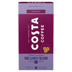 Costa Coffee Lively Blend Ristretto őrölt-pörkölt kávé kapszulában 10 db 57 g