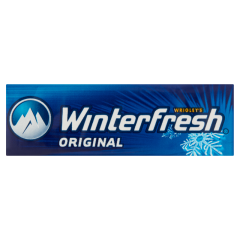 Winterfresh Original mentolízű cukormentes rágógumi édesítőszerrel 14 g
