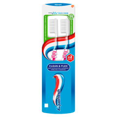 Aquafresh Clean & Flex Medium fogkefe 2 db