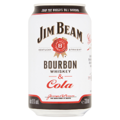 Jim Beam Bourbon Whiskey & Cola alkoholos üdítő ital 4,5% 330 ml