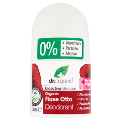 Dr. Organic alumíniummentes golyós dezodor bioaktív damaszkuszi rózsaolajjal 50 ml