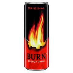 Burn Original szénsavas ital koffeinnel, inozitollal, guaranamag kivonattal, B-vitaminokkal 250 ml