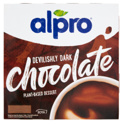 Alpro Devilishly Dark csokoládéízű szójadesszert 4 x 125 g (500 g)