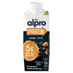 Alpro Plant Protein karamellás, kávéízű szójaital hozzáadott kalciummal és vitaminokkal 250 ml